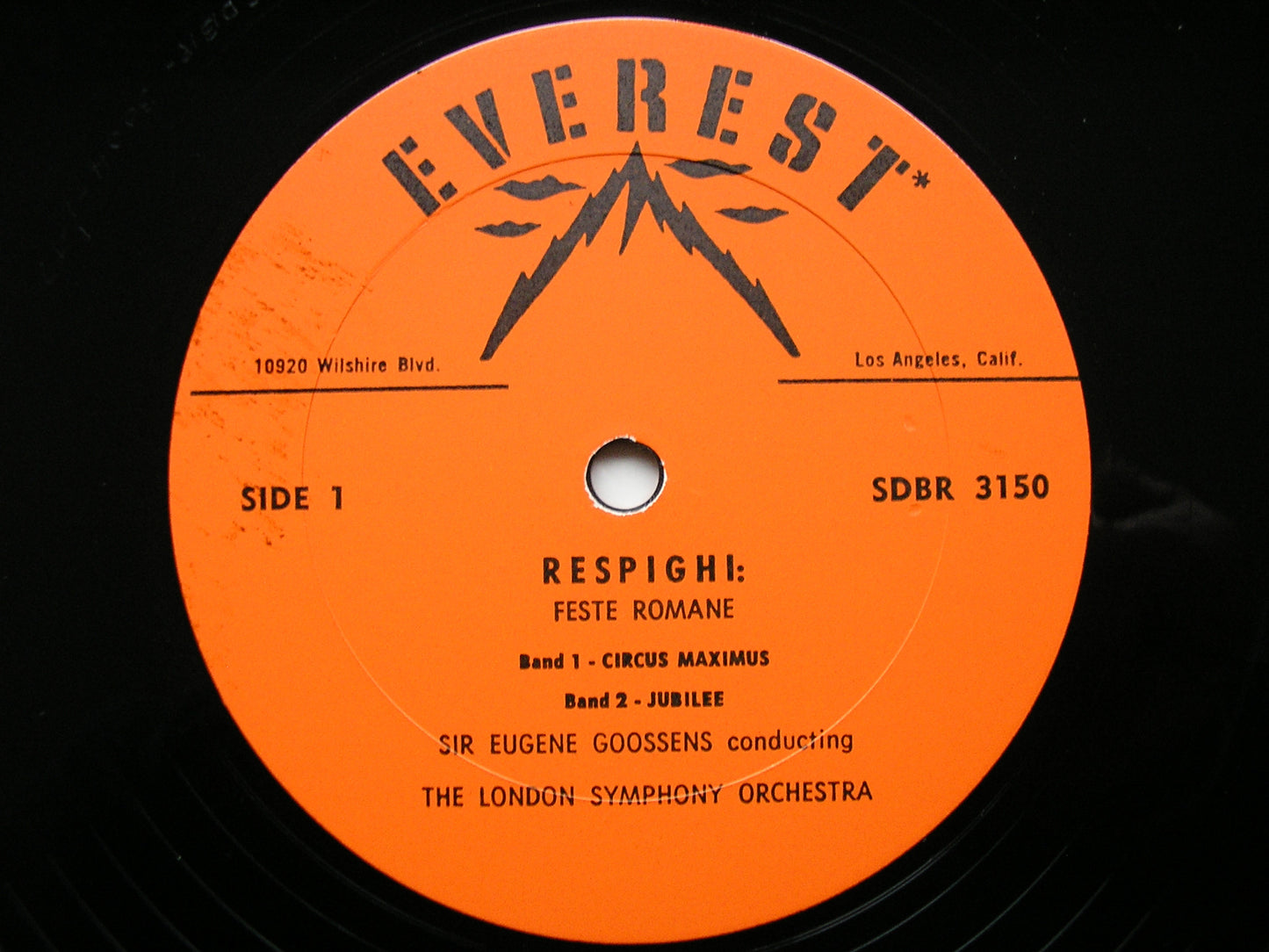 RESPIGHI: FESTE ROMANE   GOOSSENS / LONDON SYMPHONY  EVEREST 3150