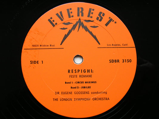 RESPIGHI: FESTE ROMANE   GOOSSENS / LONDON SYMPHONY  EVEREST 3150