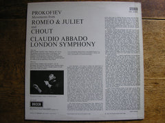 PROKOFIEV: ROMEO & JULIET / CHOUT  LONDON SYMPHONY / ABBADO   SXL 6286