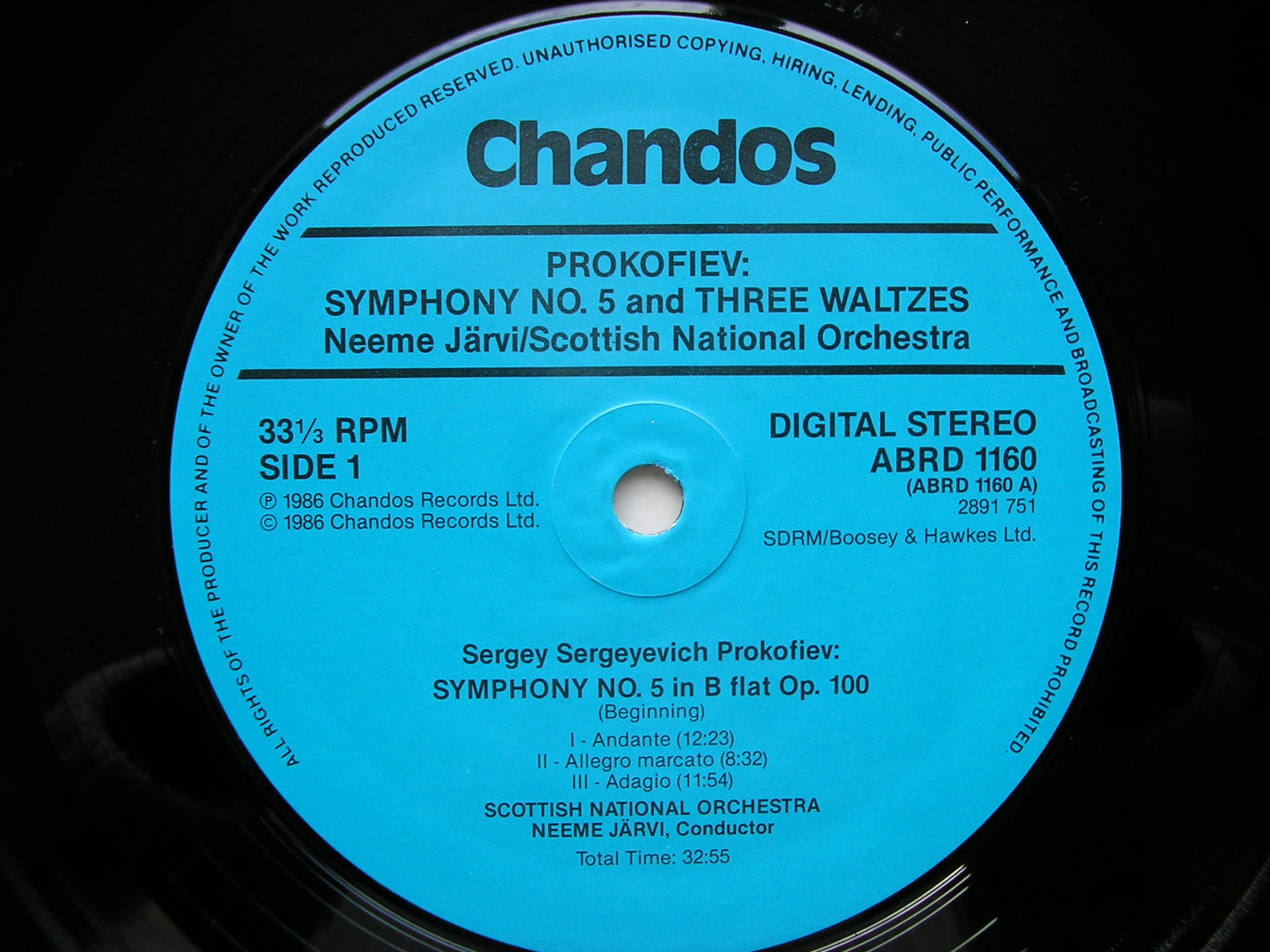 PROKOFIEV: THE SYMPHONIES / WALTZ SUITE / SINFONIETTA     JARVI / SCOTTISH NATIONAL ORCHESTRA   6LP SET                                                                     ABRD