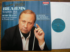 BRAHMS: THE FOUR SYMPHONIES / SCHUMANN: OVERTURES    JARVI / LONDON  SYMPHONY ORCHESTRA   CHANDOS 4 LP