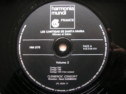 LES CANTIGAS DE SANTA MARIA   CLEMENCIC CONSORT / RENE CLEMENCIC  HM 977 / 79