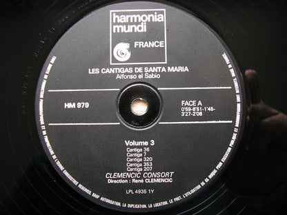LES CANTIGAS DE SANTA MARIA   CLEMENCIC CONSORT / RENE CLEMENCIC  HM 977 / 79