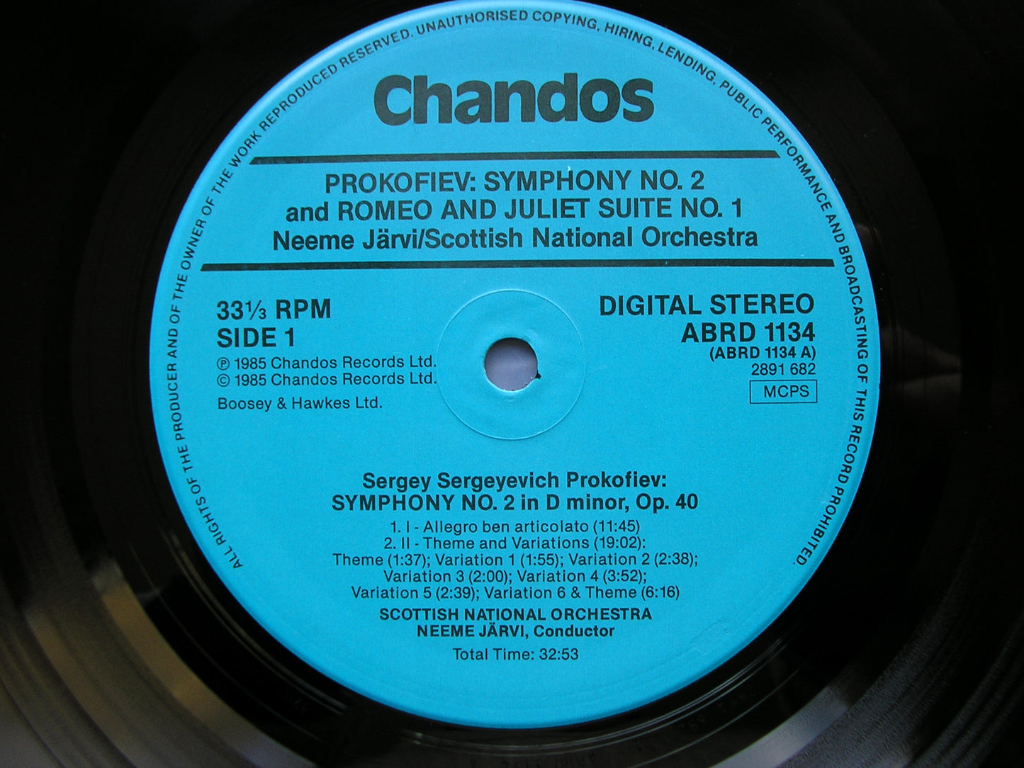 PROKOFIEV: THE SYMPHONIES / WALTZ SUITE / SINFONIETTA     JARVI / SCOTTISH NATIONAL ORCHESTRA   6LP SET                                                                     ABRD