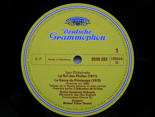 STRAVINSKY: THE RITE OF SPRING / KING OF THE STARS   TILSON THOMAS / BOSTON SYMPHONY  2530 252