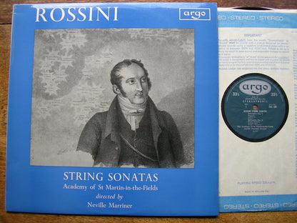 ROSSINI: STRING SONATAS Nos. 1 / 3 / 5 / 6    NEVILLE MARRINER / ASMIF   ZRG 506