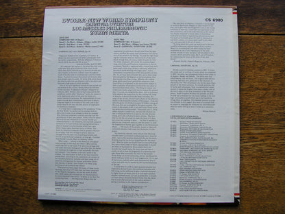 DVORAK: SYMPHONY No. 9 / CARNIVAL OVERTURE    ZUBIN MEHTA / LOS ANGELES PHILHARMONIC   CS 6980