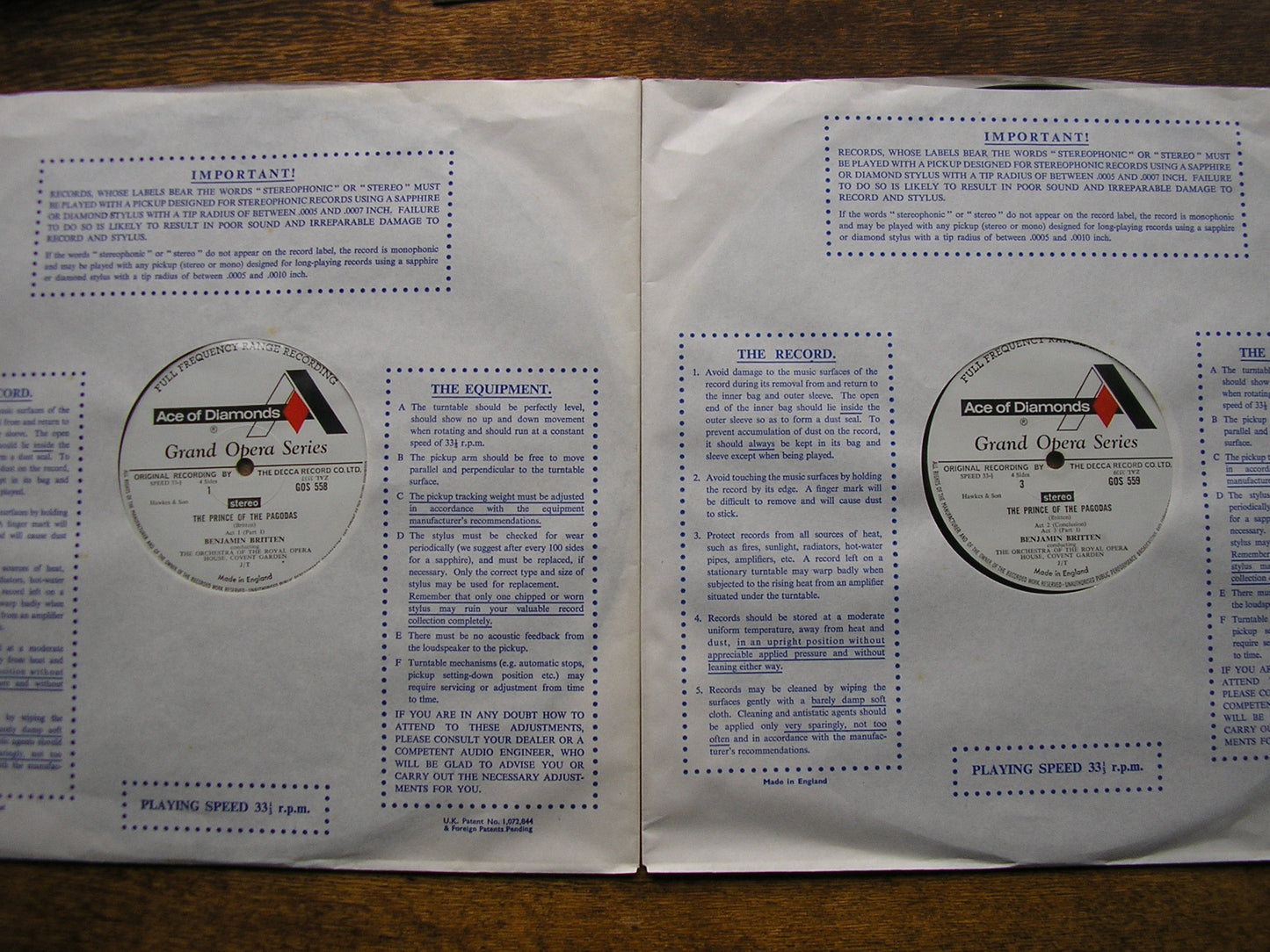 BRITTEN: THE PRINCE OF THE PAGODAS    BENJAMIN BRITTEN / OROHCG     GOS 558 - 559