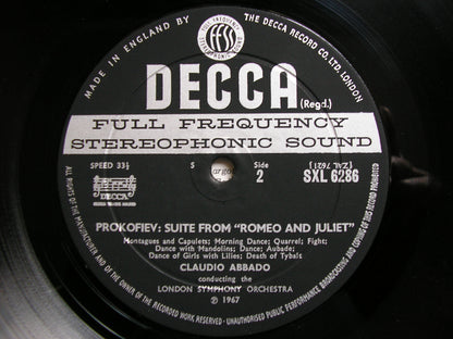 PROKOFIEV: ROMEO & JULIET / CHOUT  LONDON SYMPHONY / ABBADO   SXL 6286