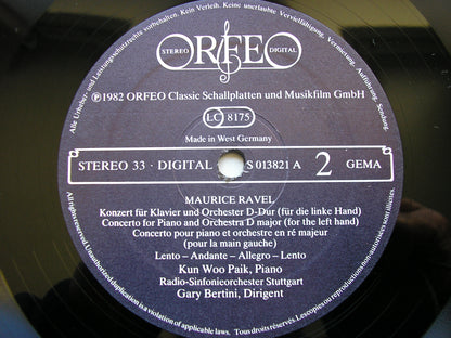 RAVEL: THE PIANO CONCERTOS   KUN WOO PAIK / STUTTGART RSO / BERTINI   S013821A