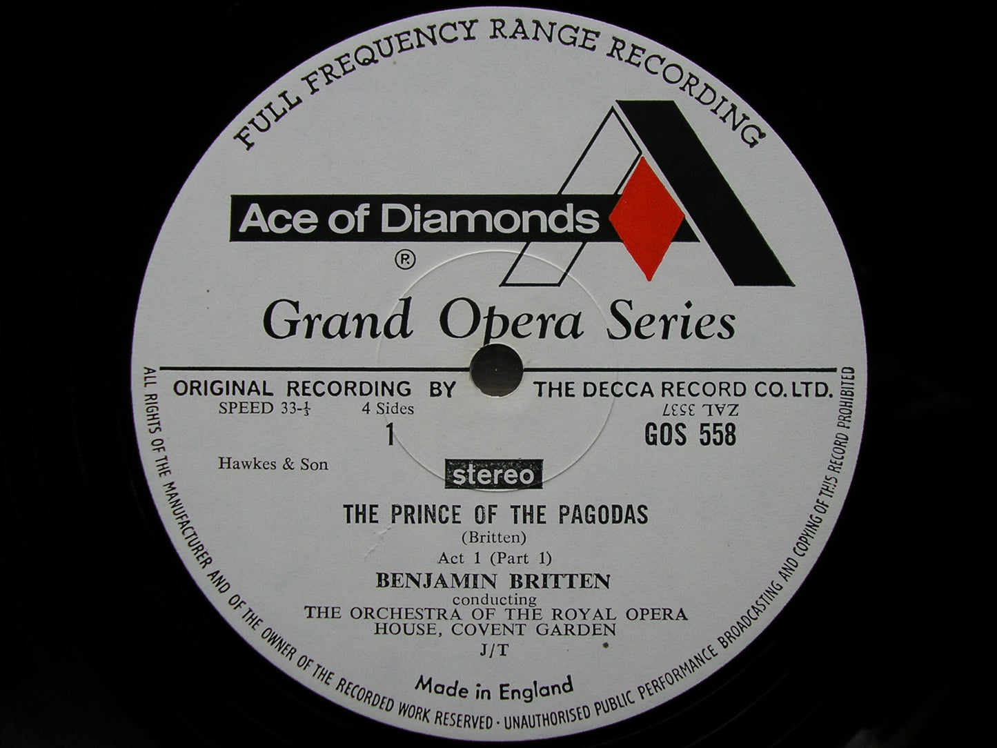 BRITTEN: THE PRINCE OF THE PAGODAS    BENJAMIN BRITTEN / OROHCG     GOS 558 - 559