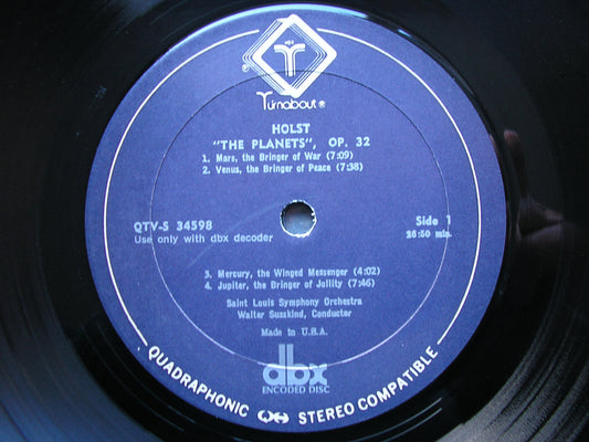 HOLST: THE PLANETS   SUSSKIND / SAINT LOUIS SYMPHONY  QTV-S 34598