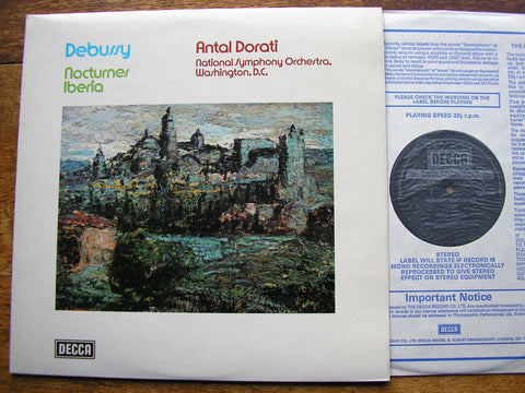 DEBUSSY: NOCTURNES / IBERIA    ANTAL DORATI / NATIONAL SYMPHONY ORCHESTRA OF WASHINGTON   SXL 6742