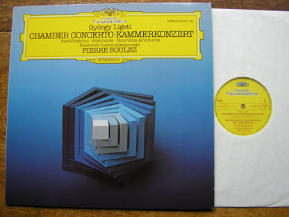 LIGETI: CHAMBER CONCERTO / RAMIFICATIONS / AVENTURES   BOULEZ / ENSEMBLE INTERCONTEMPORAIN  410 651