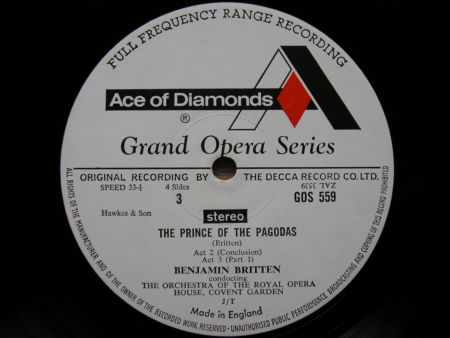 BRITTEN: THE PRINCE OF THE PAGODAS    BENJAMIN BRITTEN / OROHCG     GOS 558 - 559