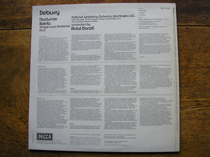 DEBUSSY: NOCTURNES / IBERIA    ANTAL DORATI / NATIONAL SYMPHONY ORCHESTRA OF WASHINGTON   SXL 6742