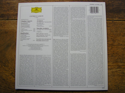 LIGETI: CHAMBER CONCERTO / RAMIFICATIONS / AVENTURES   BOULEZ / ENSEMBLE INTERCONTEMPORAIN  410 651