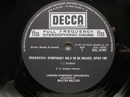 PROKOFIEV: THE SEVEN SYMPHONIES   WELLER / LONDON SYMPHONY / LONDON PHILHARMONIC   6LP