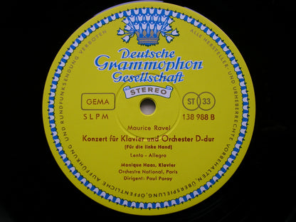 RAVEL: THE PIANO CONCERTOS   HAAS / ORCHESTRE NATIONAL PARIS / PARAY   138 988