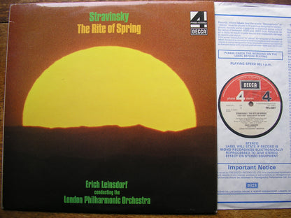 STRAVINSKY: THE RITE OF SPRING  LEINSDORF / LONDON PHILHARMONIC   PFS 4307