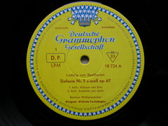 BEETHOVEN: SYMPHONY No. 5 / EGMONT   FURTWANGLER / BERLIN PHILHARMONIC  LPM 18724