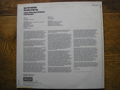 STRAVINSKY: THE RITE OF SPRING  LEINSDORF / LONDON PHILHARMONIC   PFS 4307