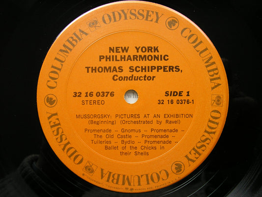 MUSSORGSKY: PICTURES AT AN EXHIBITION   SCHIPPERS / NEW YORK PHILHARMONIC   32 16 0376