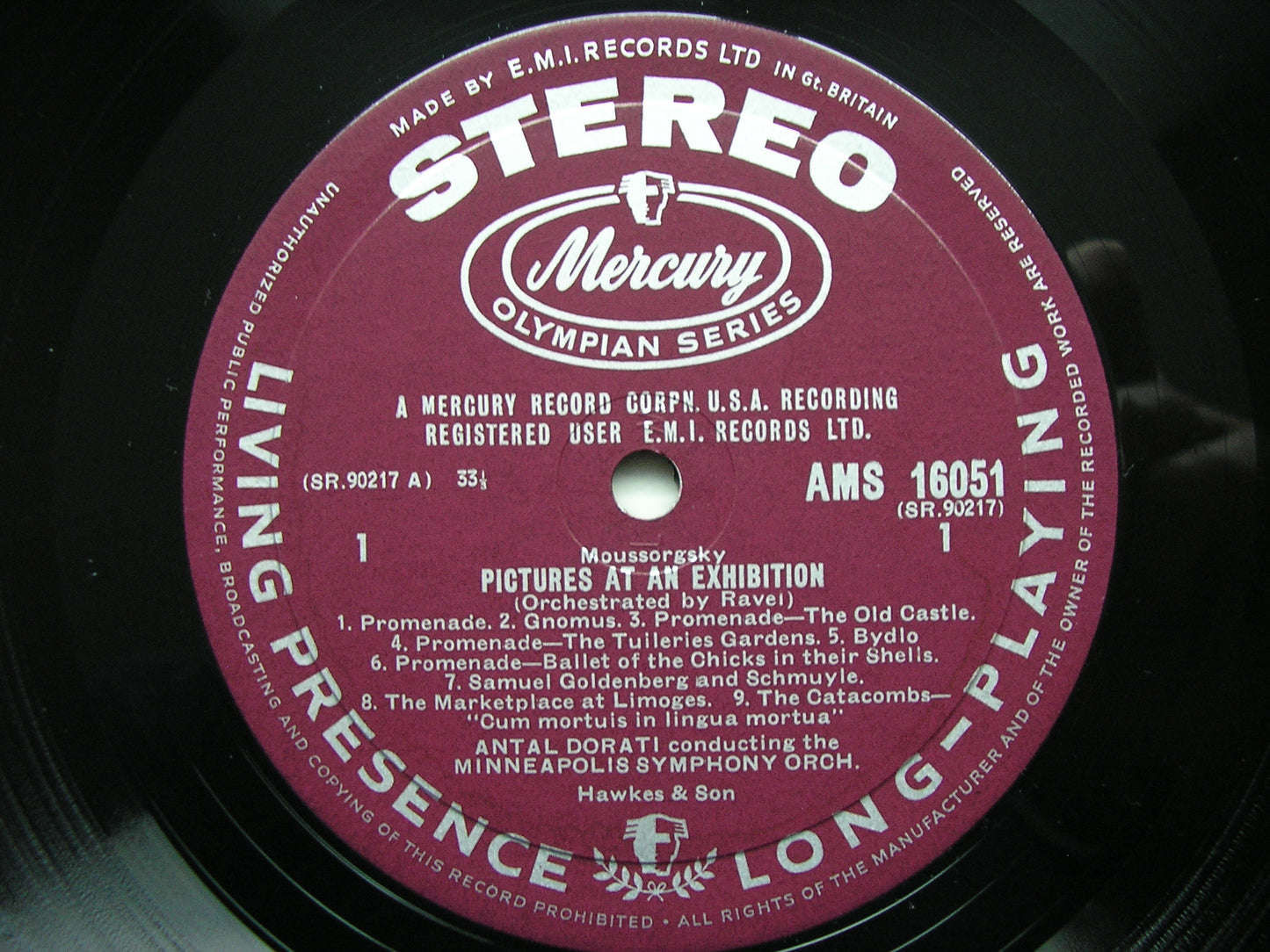 MUSSORGSKY: PICTURES AT AN EXHIBITION  DORATI / MINNEAPOLIS SYMPHONY ORCHESTRA    AMS 16051