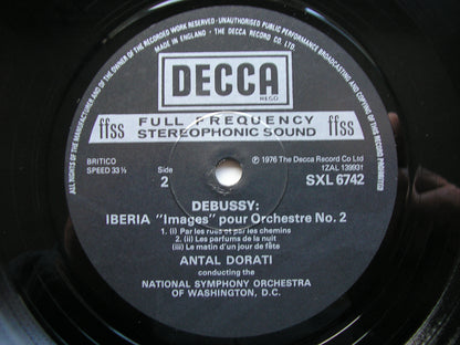 DEBUSSY: NOCTURNES / IBERIA    ANTAL DORATI / NATIONAL SYMPHONY ORCHESTRA OF WASHINGTON   SXL 6742