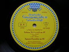 BEETHOVEN: SYMPHONY No. 5 / EGMONT   FURTWANGLER / BERLIN PHILHARMONIC  LPM 18724