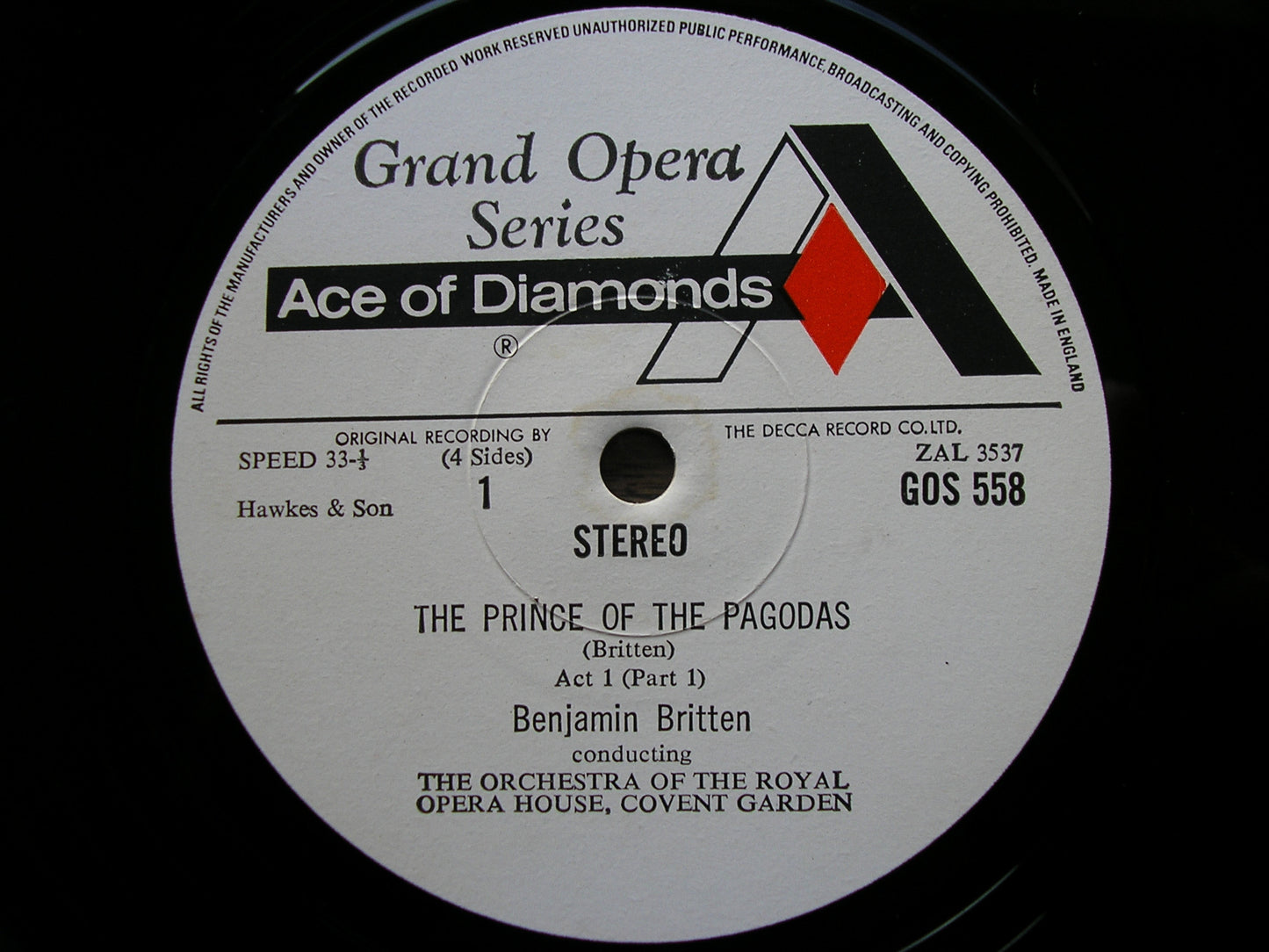 BRITTEN: THE PRINCE OF THE PAGODAS   BENJAMIN BRITTEN / OROHCG    GOS 558 - 559