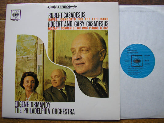 RAVEL: CONCERTO FOR THE LEFT HAND / MOZART: CONCERTO K365    CASADESUS / PHILADELPHIA / ORMANDY    SBRG 72008