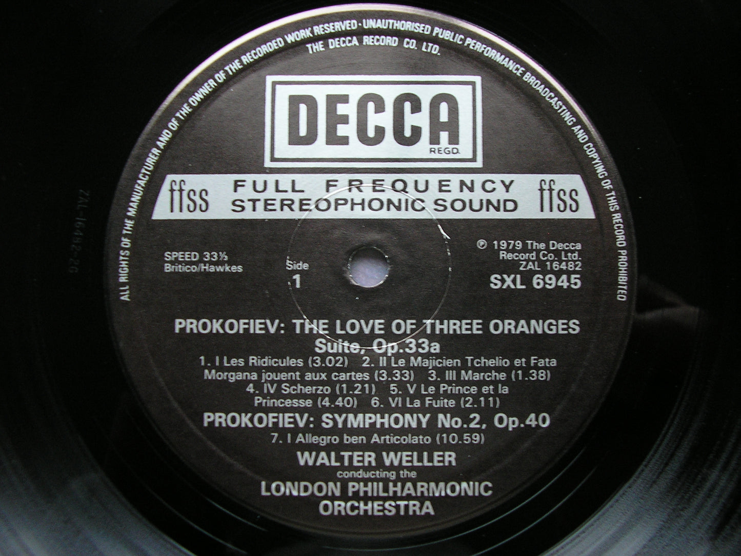 PROKOFIEV: THE SEVEN SYMPHONIES   WELLER / LONDON SYMPHONY / LONDON PHILHARMONIC   6LP