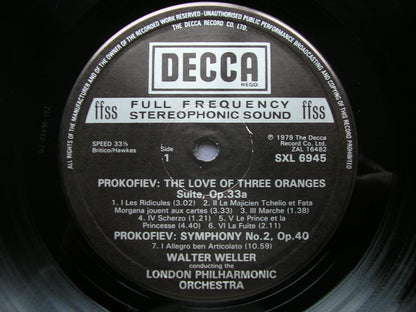 PROKOFIEV: THE SEVEN SYMPHONIES   WELLER / LONDON SYMPHONY / LONDON PHILHARMONIC   6LP