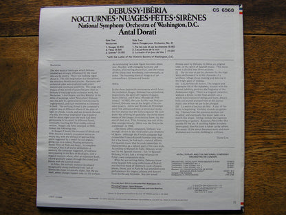 DEBUSSY: NOCTURNES / IBERIA   DORATI / NATIONAL SYMPHONY ORCHESTRA OF WASHINGTON   CS6968