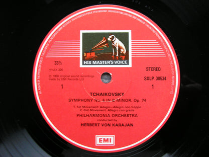 TCHAIKOVSKY: SYMPHONY No. 6     KARAJAN / PHILHARMONIA ORCHESTRA   SXLP 30534