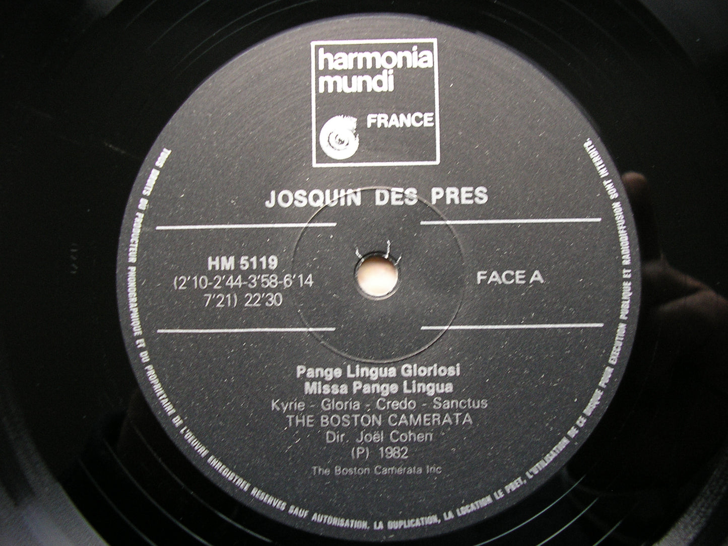 JOSQUIN DES PREZ: MISSA PANGE LINGUA  BOSTON CAMERATA / COHEN  HM 5119