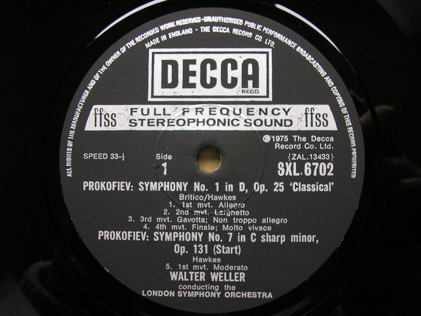 PROKOFIEV: THE SEVEN SYMPHONIES   WELLER / LONDON SYMPHONY / LONDON PHILHARMONIC   6LP