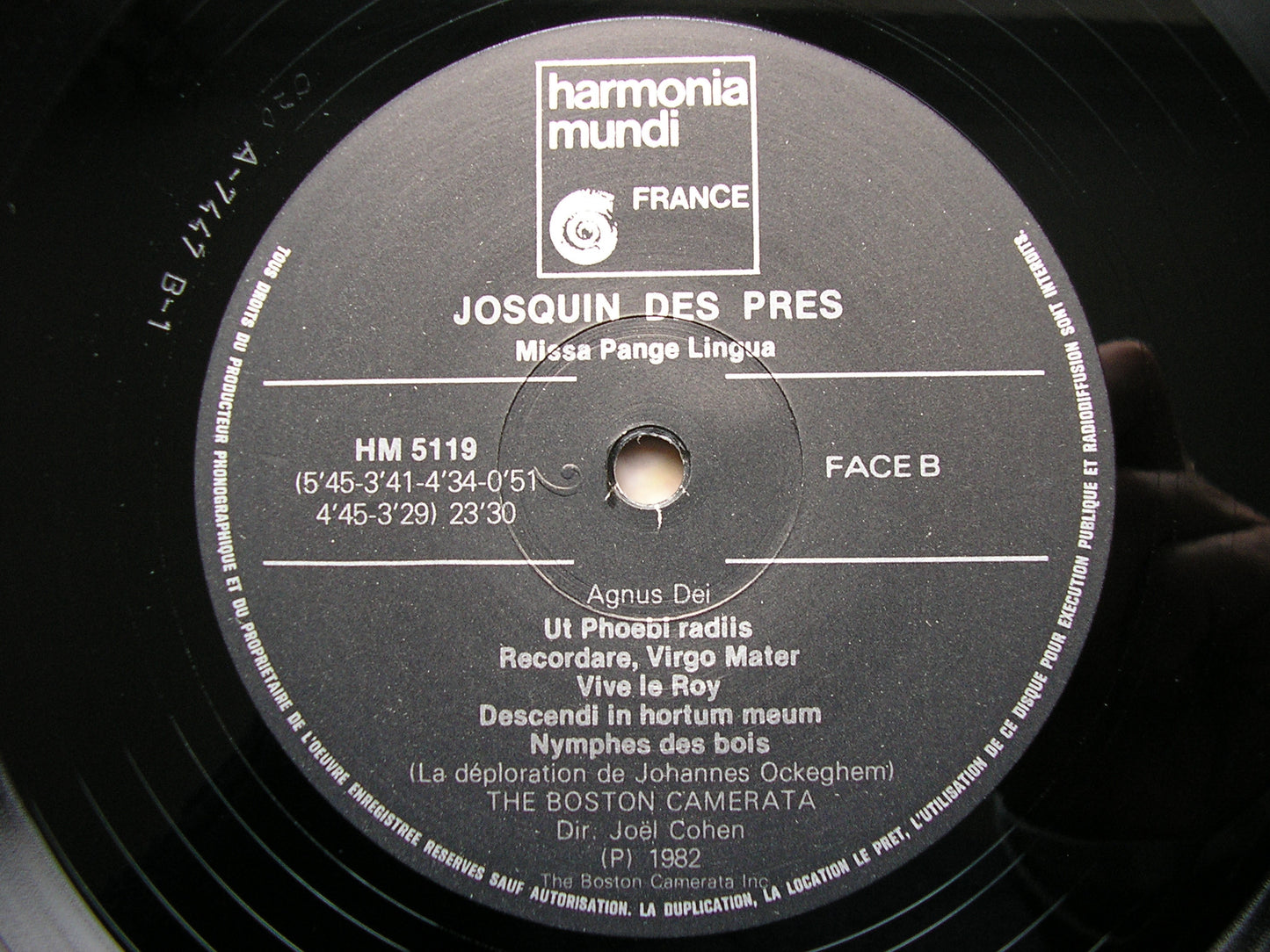 JOSQUIN DES PREZ: MISSA PANGE LINGUA  BOSTON CAMERATA / COHEN  HM 5119