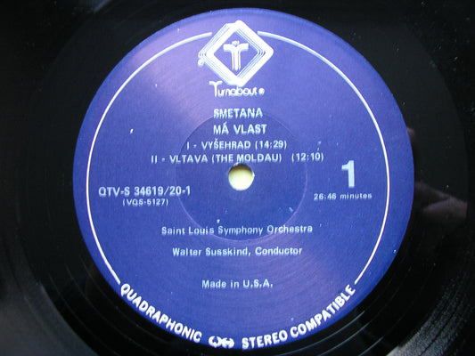 SMETANA: MA VLAST / 'BARTERED BRIDE' OVERTURE & DANCES   SUSSKIND / SAINT LOUIS SYMPHONY  QTV-S 34619/20