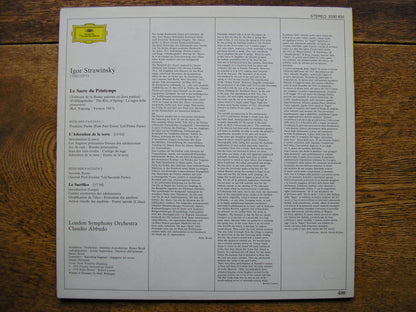 STRAVINSKY: THE RITE OF SPRING  ABBADO / LONDON SYMPHONY  2530 635
