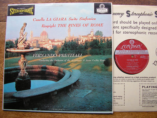 RESPIGHI: PINES OF ROME / CASELLA: LA GIARA   PREVITALI / ACCADEMIA SANTA CECILIA   CS 6111