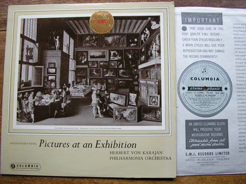 MUSSORGSKY: PICTURES AT AN EXHIBITION   KARAJAN / PHILHARMONIA  SAX 2261