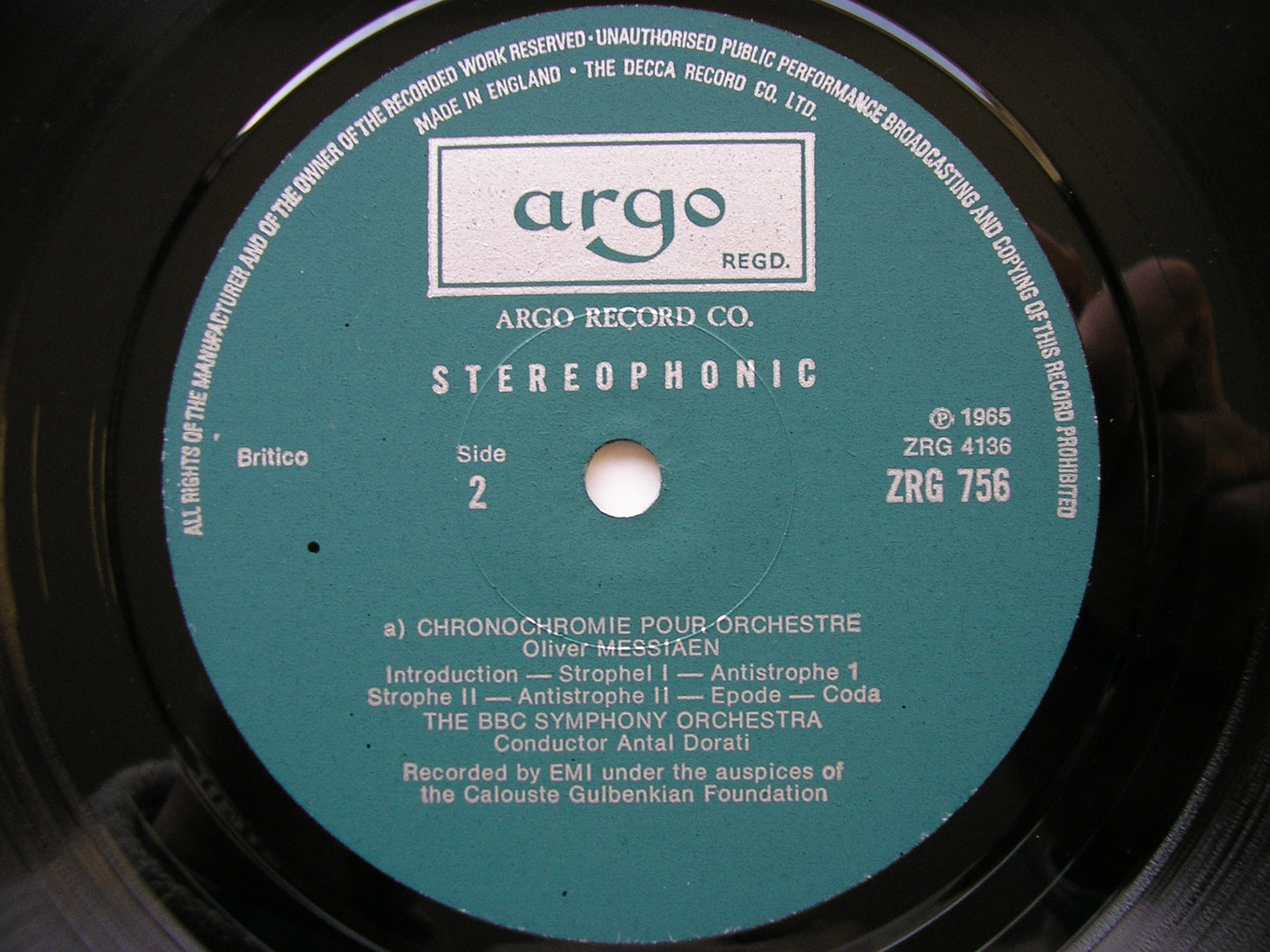 MESSIAEN / BOULEZ / KOECHLIN: ORCHESTRAL WORKS  SOLOISTS / BBCSO / DORATI / BOULEZ   ZRG 756