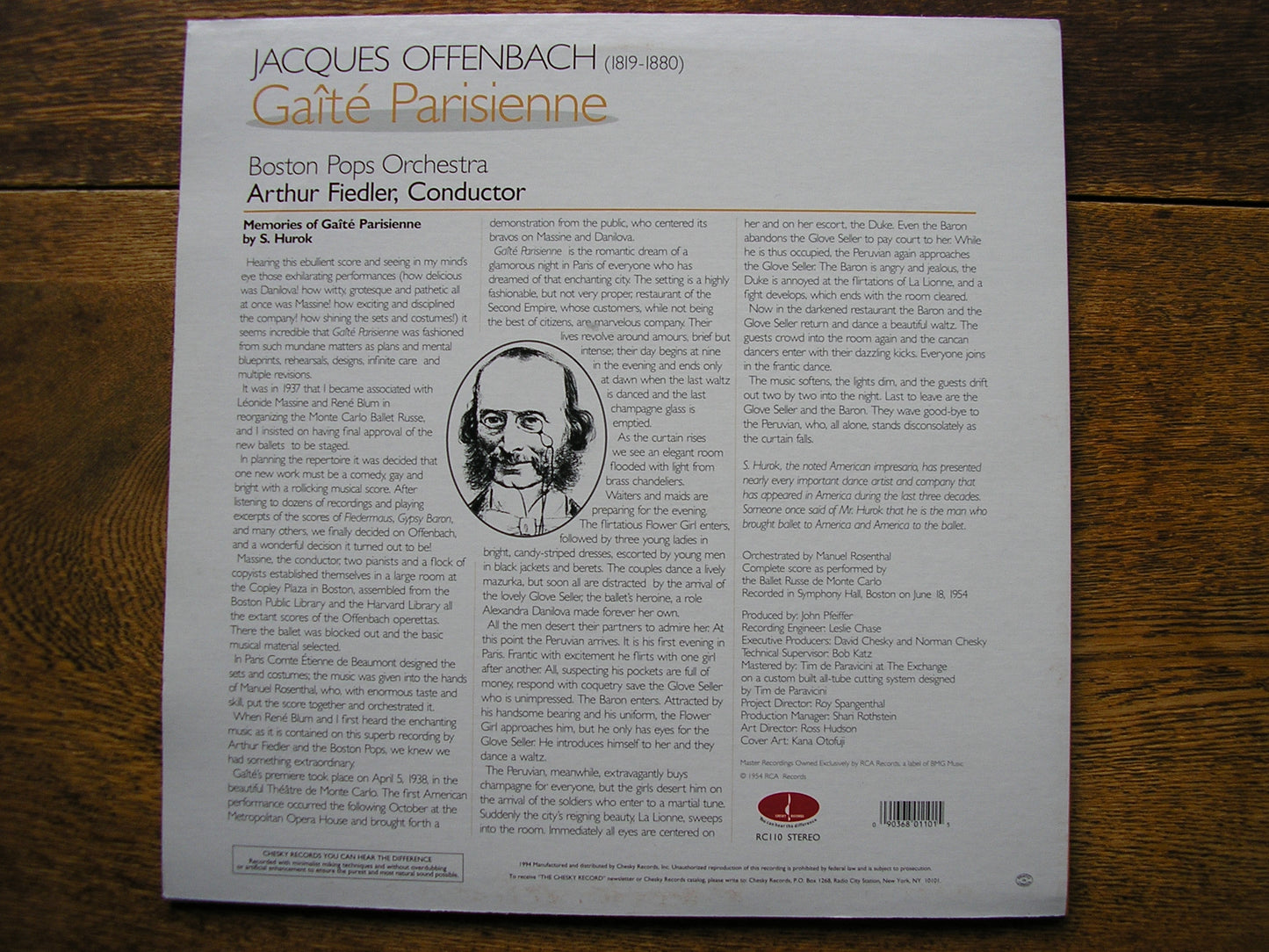 OFFENBACH: GAITE PARISIENNE  FIEDLER / BOSTON POPS   CHESKY RC 110