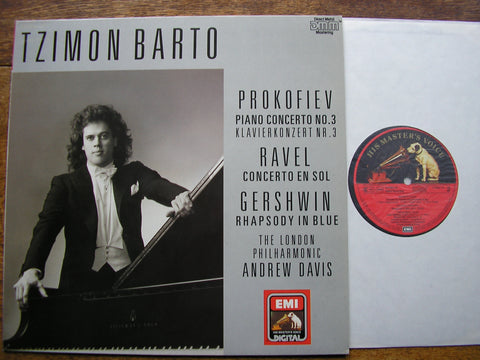 RAVEL: PIANO CONCERTO in G / PROKOFIEV: CONCERTO No. 3 / GERSHWIN: RHAPSODY  BARTO / LPO / DAVIS   EL 749495