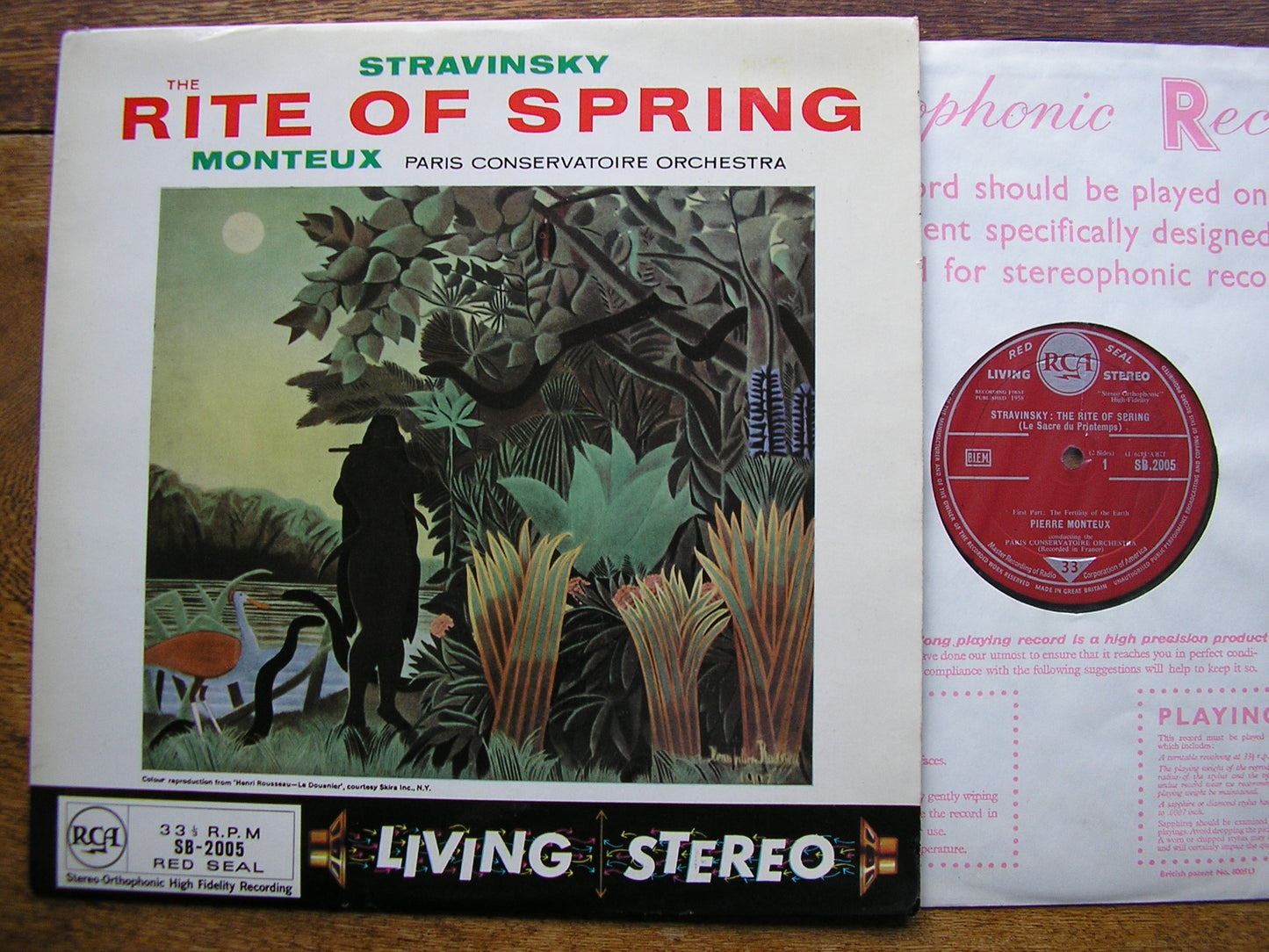 STRAVINSKY: THE RITE OF SPRING  MONTEUX / PARIS CONSERVATOIRE  SB 2005