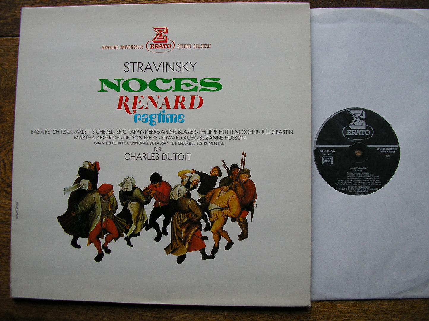 STRAVINSKY: LES NOCES / RENARD / RAGTIME   DUTOIT / SOLOISTS / ENSEMBLE INSTRUMENTAL   STU 70737