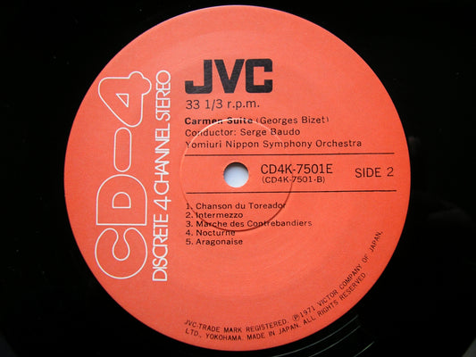 BIZET: CARMEN SUITE  BAUDO / YOMIURI NIPPON SYMPHONY  CD4K-7501E