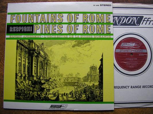 RESPIGHI: PINES OF ROME / FOUNTAINS OF ROME  ANSERMET / SUISSE ROMANDE  CS 6345